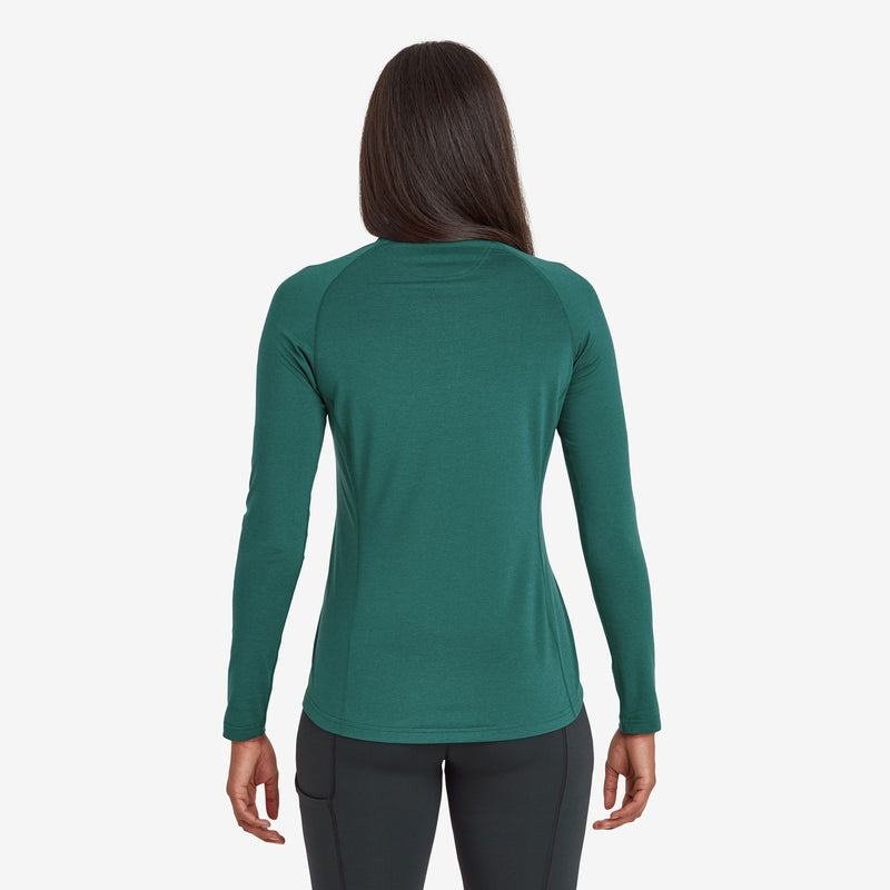 Dark Green Montane Dart Thermo Zip Neck Women's T Shirts | CCK8865MS