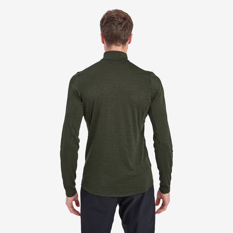 Dark Green Montane Dart Zip Neck Men's T Shirts | MZQ249XZ