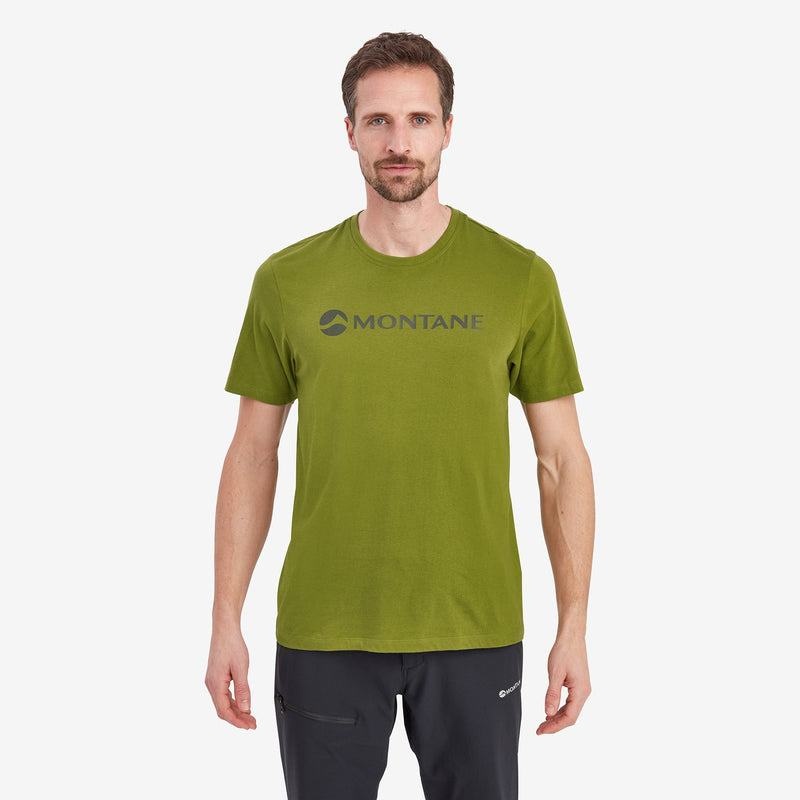 Dark Green Montane Mono Logo Men's T Shirts | FGT4060UV