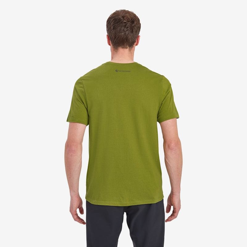 Dark Green Montane Mono Logo Men's T Shirts | FGT4060UV