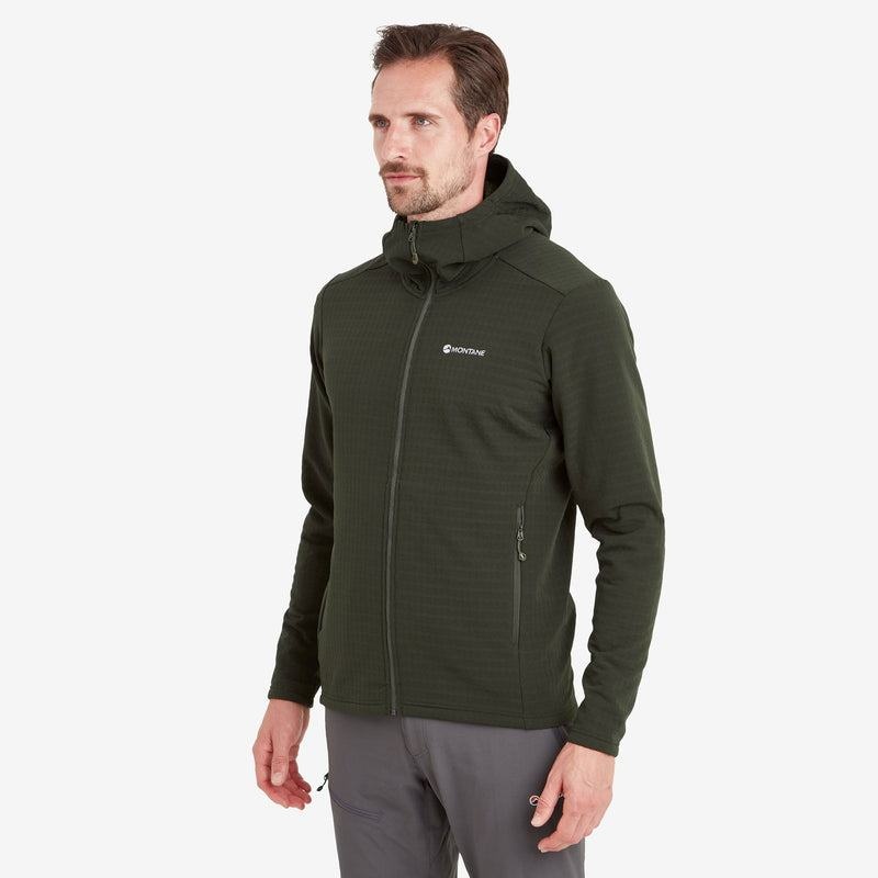 Dark Green Montane Protium XT Hooded Men's Fleece Jackets | SLW6231WC