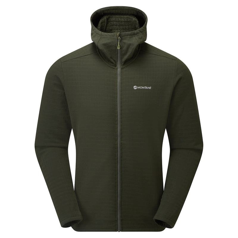 Dark Green Montane Protium XT Hooded Men\'s Fleece Jackets | SLW6231WC