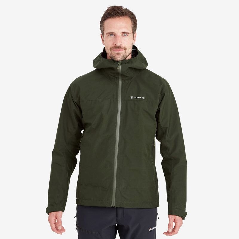 Dark Green Montane Spirit Men's Waterproof Jackets | IAM7184DL