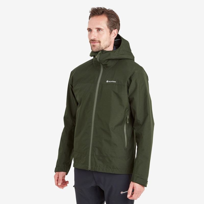 Dark Green Montane Spirit Men's Waterproof Jackets | IAM7184DL