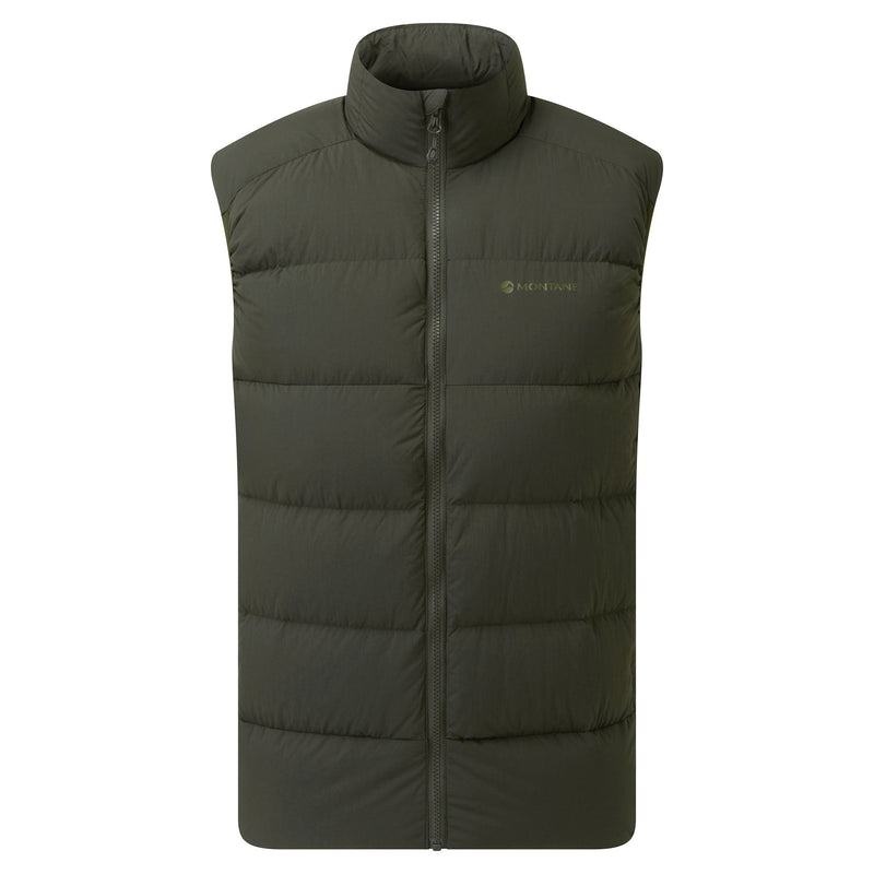 Dark Green Montane Tundra Down Men\'s Vest | XAO7483IP