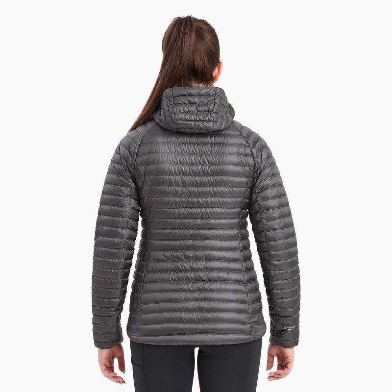 Dark Grey Montane Anti-Freeze Lite Hooded Women's Down Jackets | HQT3399WP