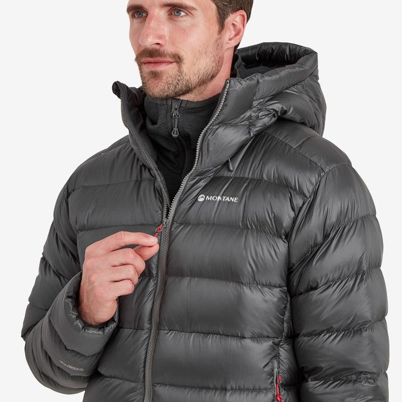 Dark Grey Montane Anti-Freeze XT Hooded Men's Down Jackets | RYS1922VF