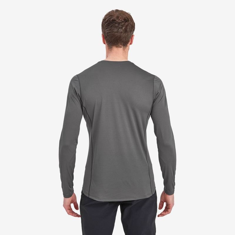 Dark Grey Montane Dart Lite Long Sleeve Men's T Shirts | CMR895LN