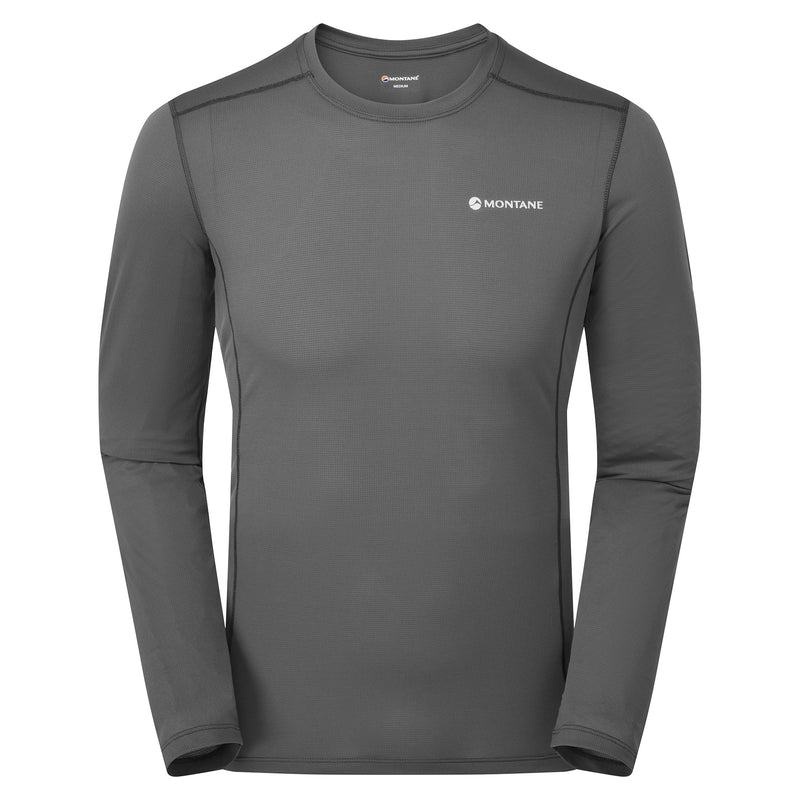 Dark Grey Montane Dart Lite Long Sleeve Men\'s T Shirts | CMR895LN