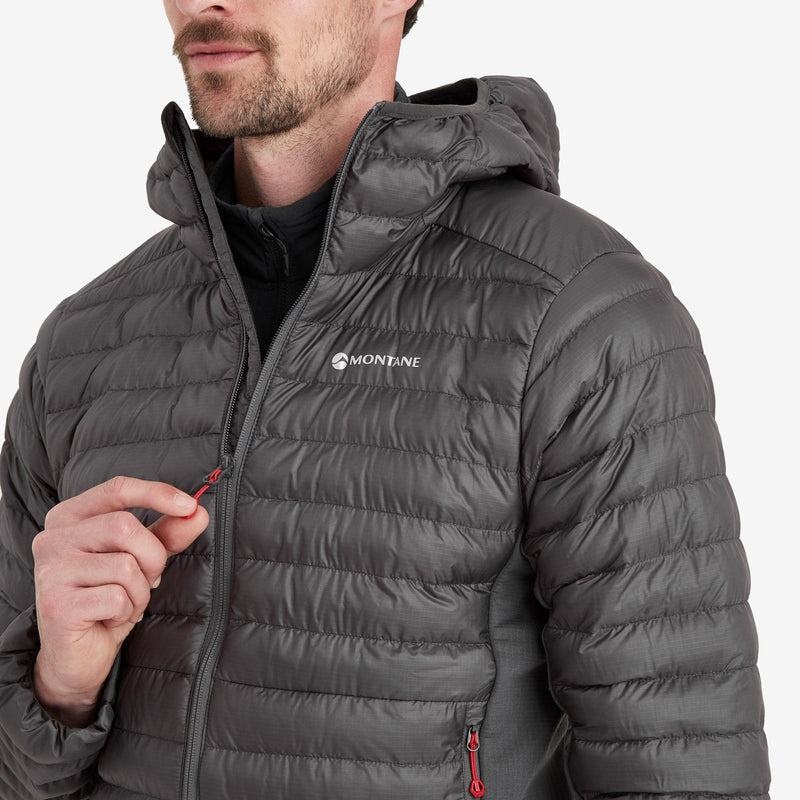 Dark Grey Montane Icarus Lite Hooded Men's Jackets | NWP8558OY