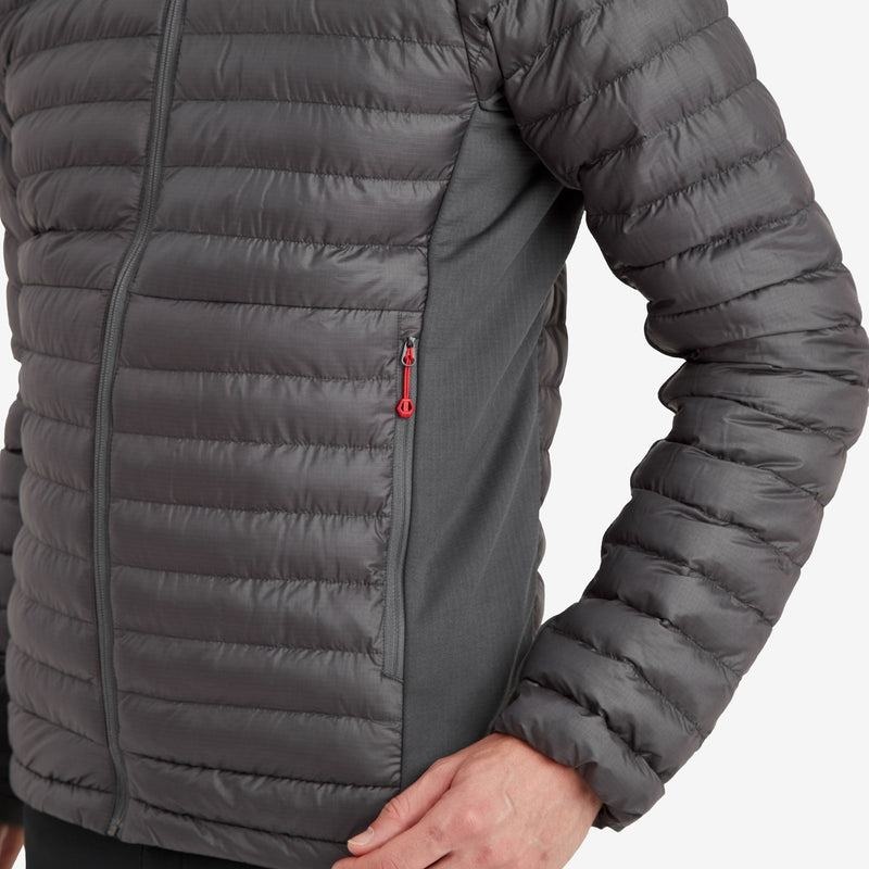 Dark Grey Montane Icarus Lite Hooded Men's Jackets | NWP8558OY