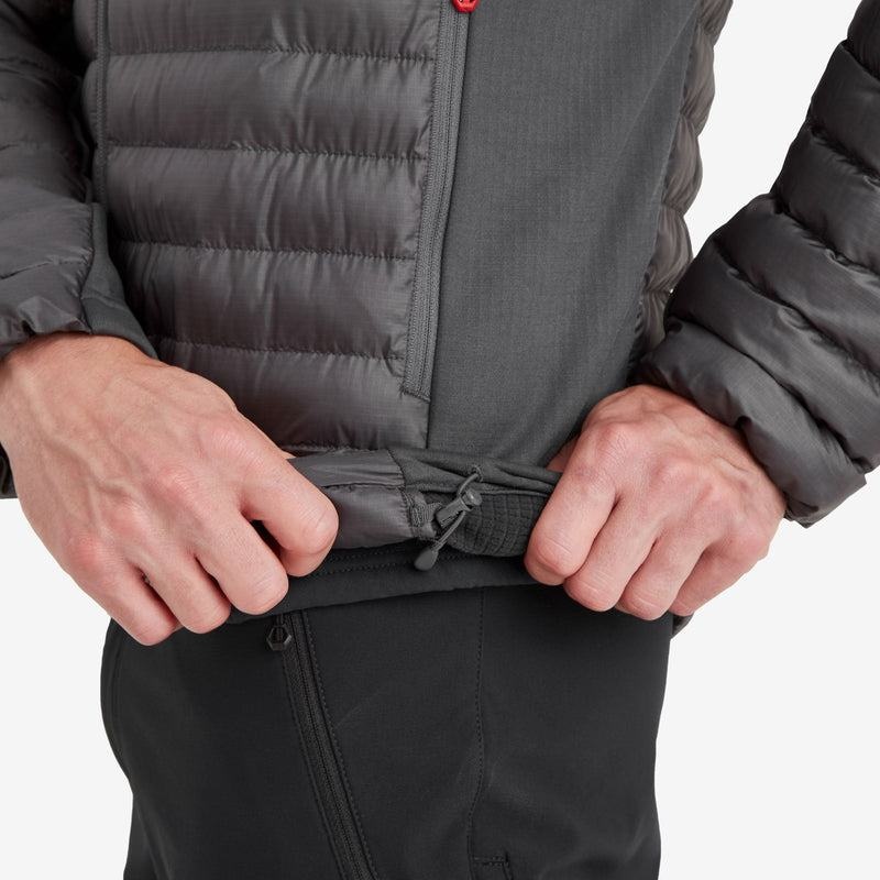 Dark Grey Montane Icarus Lite Hooded Men's Jackets | NWP8558OY