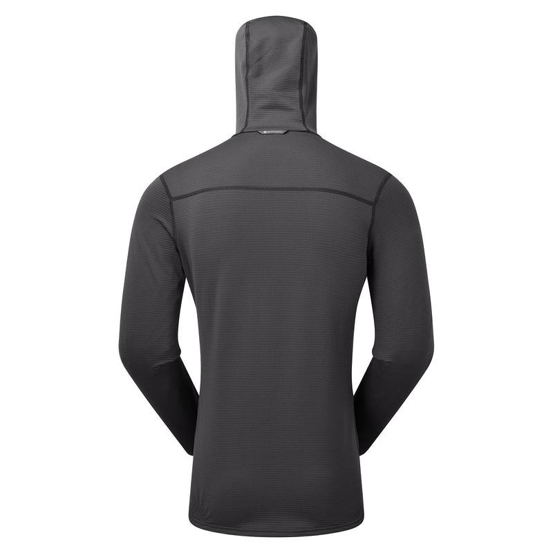 Dark Grey Montane Protium Lite Hooded Pull On Men's Fleece | WSP3375MM