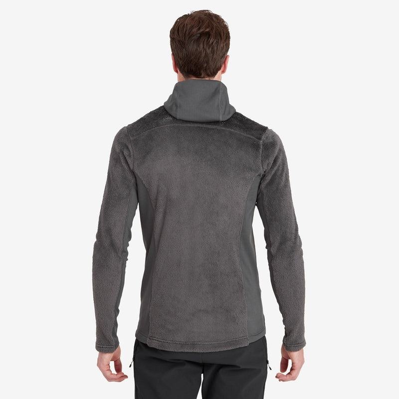 Dark Grey Montane Protium XPD Hooded Men's Fleece Jackets | OMF5491LZ