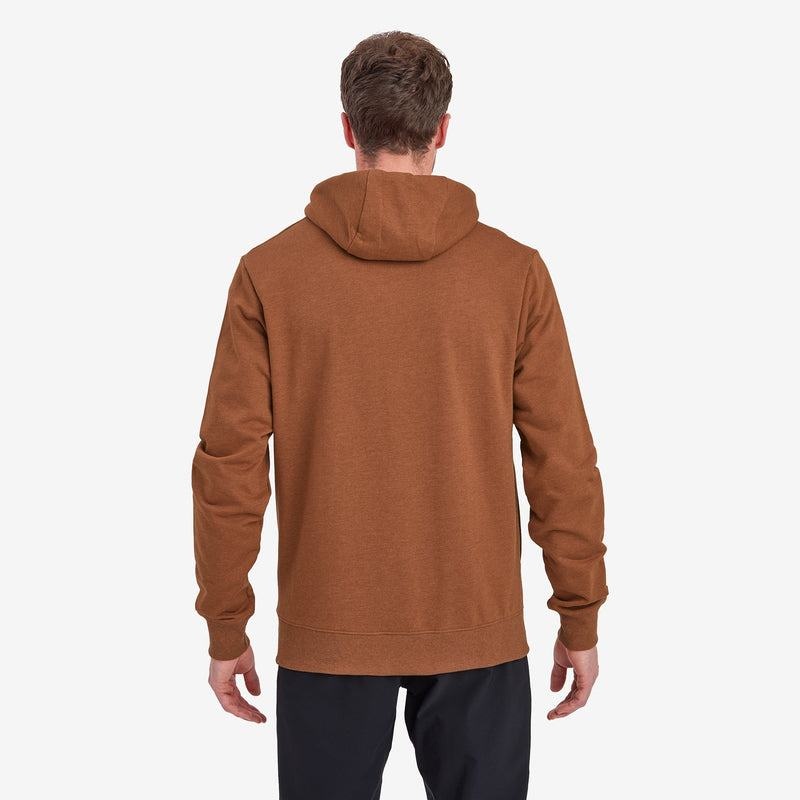 Dark Orange Montane Mono Logo Men's Hoodie | KLZ5232ND