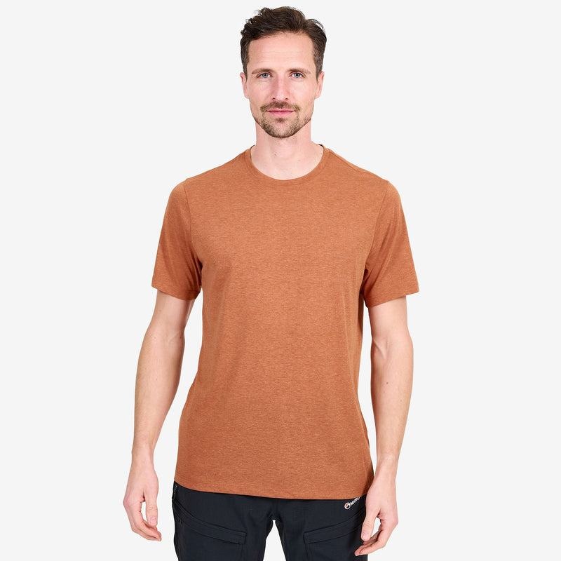 Dark Orange Montane Phase Men's T Shirts | YEL8975AO