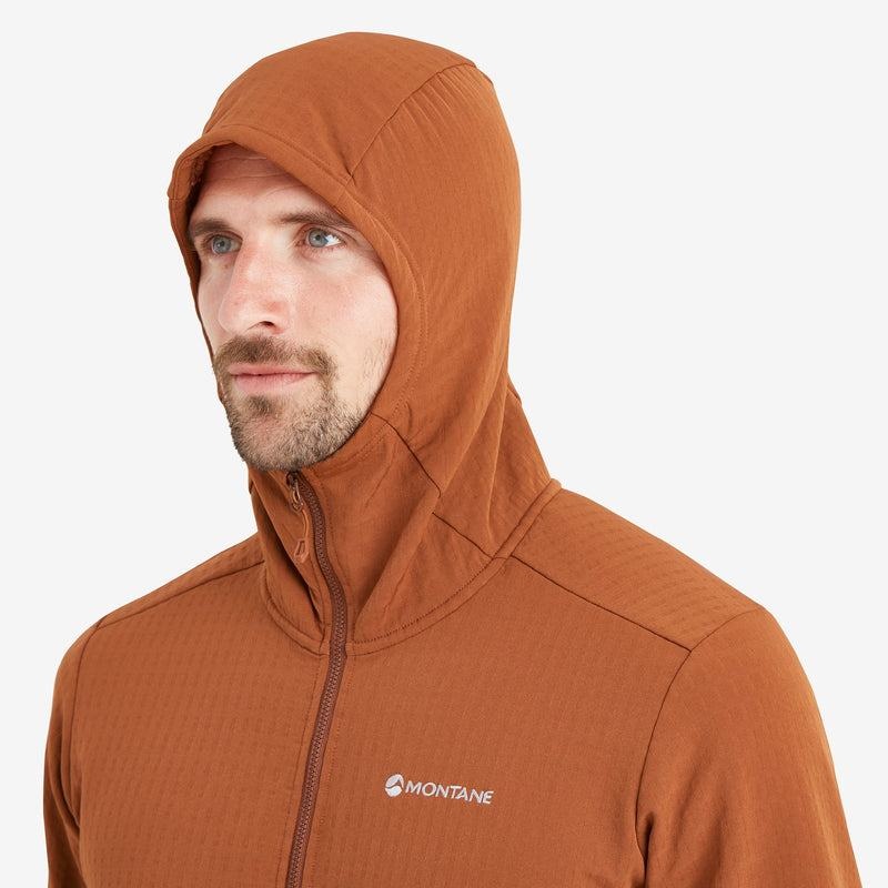 Dark Orange Montane Protium XT Hooded Men's Fleece Jackets | IHU2023NA