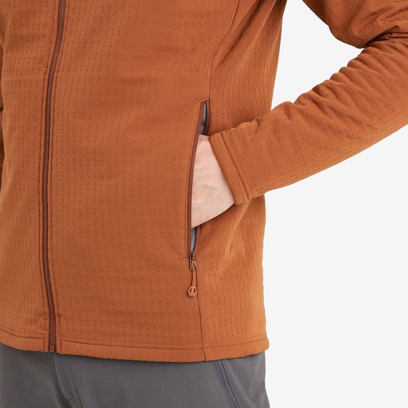 Dark Orange Montane Protium XT Hooded Men's Fleece Jackets | IHU2023NA