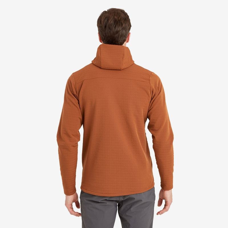 Dark Orange Montane Protium XT Hooded Men's Fleece Jackets | IHU2023NA