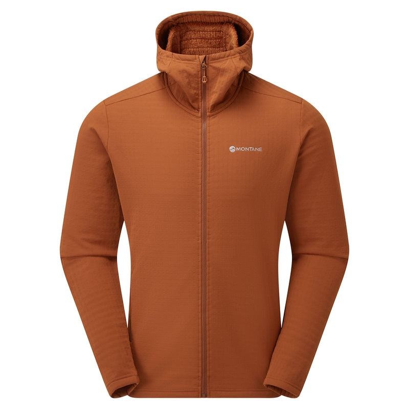 Dark Orange Montane Protium XT Hooded Men\'s Fleece Jackets | IHU2023NA