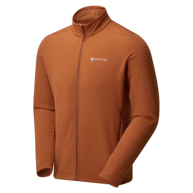 Dark Orange Montane Protium XT Men's Fleece Jackets | YLX4198JZ