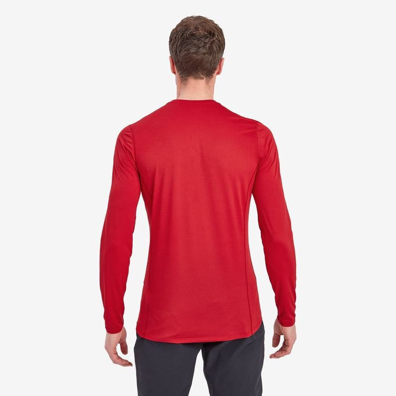 Dark Red Montane Dart Lite Long Sleeve Men's T Shirts | LLG3594VE