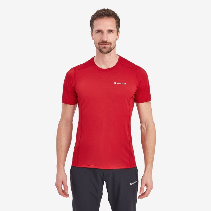 Dark Red Montane Dart Lite Men's T Shirts | WAU3573LQ