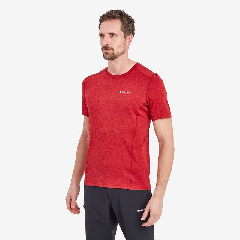 Dark Red Montane Dart Men's T Shirts | HBY637HY