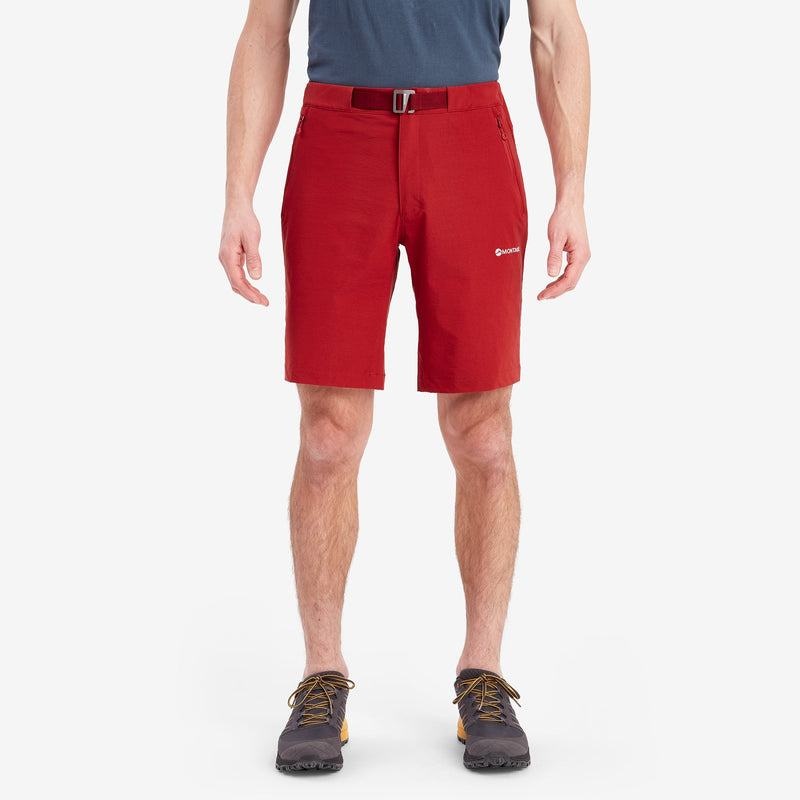 Dark Red Montane Dynamic Lite Men's Shorts | TCK4955NU