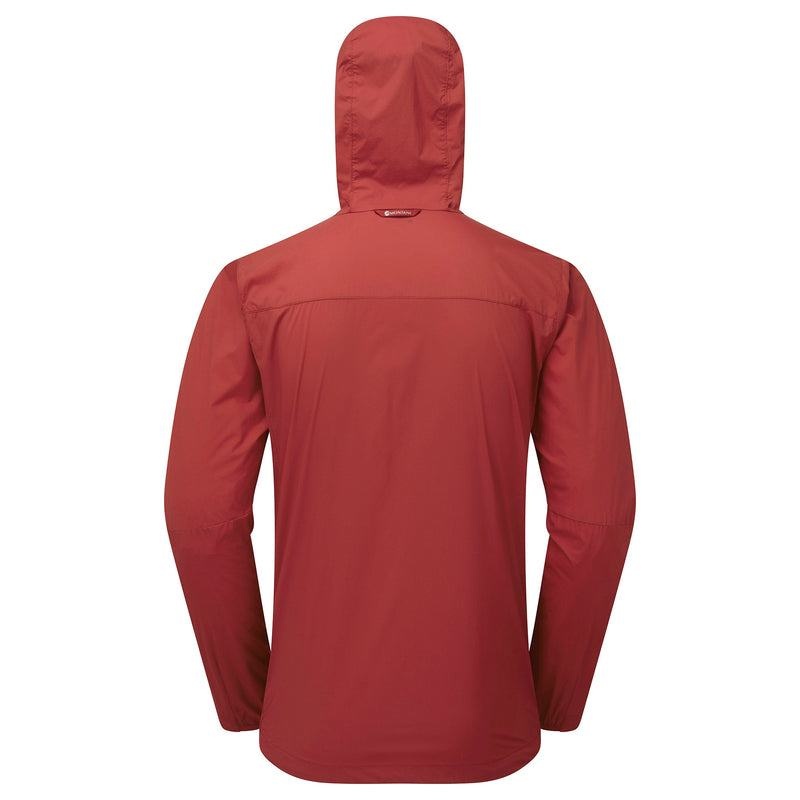 Dark Red Montane Featherlite Hooded Windproof Men's Jackets | SNG2963BC