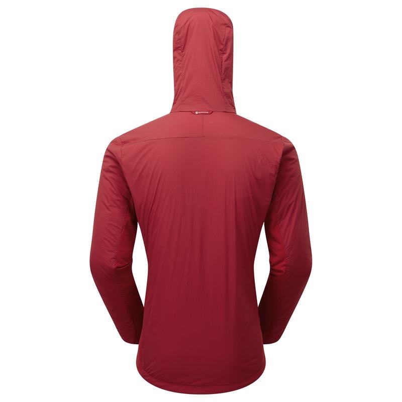 Dark Red Montane Fireball Lite Hooded Men's Insulated Jackets | YXT949SQ