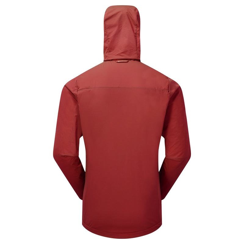 Dark Red Montane Fireball Nano Hooded Men's Jackets | JIL625DS