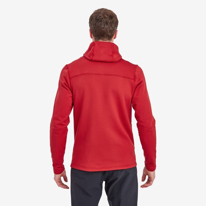 Dark Red Montane Fury XT Hooded Men's Fleece Jackets | UTN8186OB