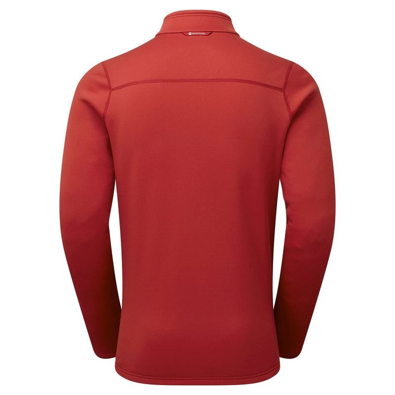 Dark Red Montane Fury Zip Pull-On Men's Fleece | QPF8325WV