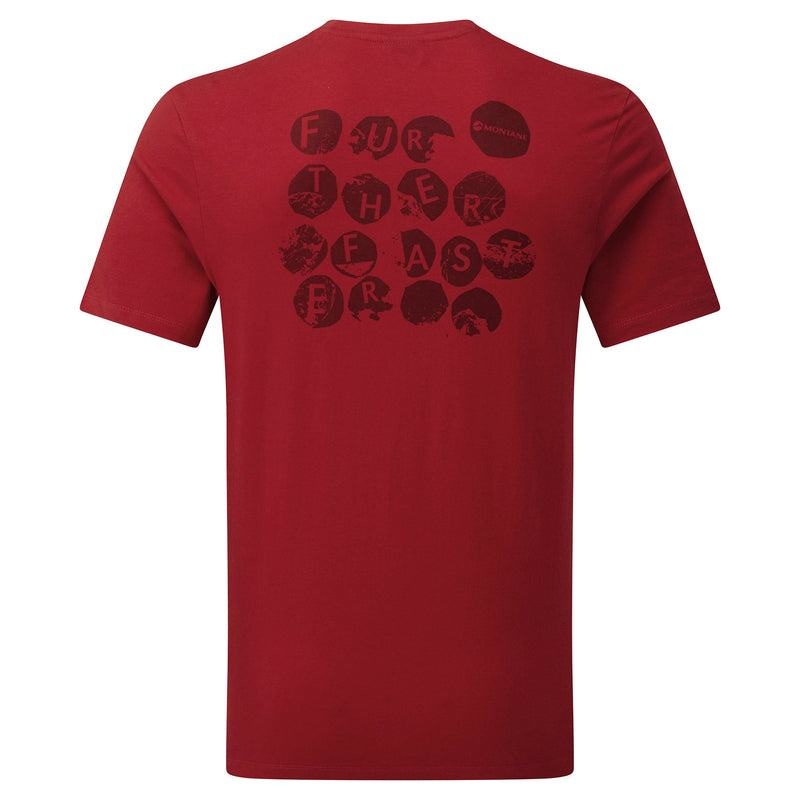 Dark Red Montane Transpose Men's T Shirts | RFA6191XL