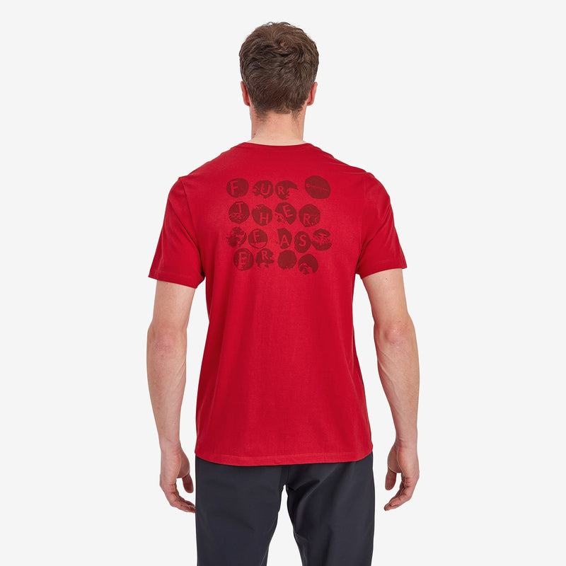 Dark Red Montane Transpose Men's T Shirts | RFA6191XL