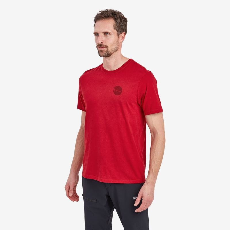 Dark Red Montane Transpose Men's T Shirts | RFA6191XL