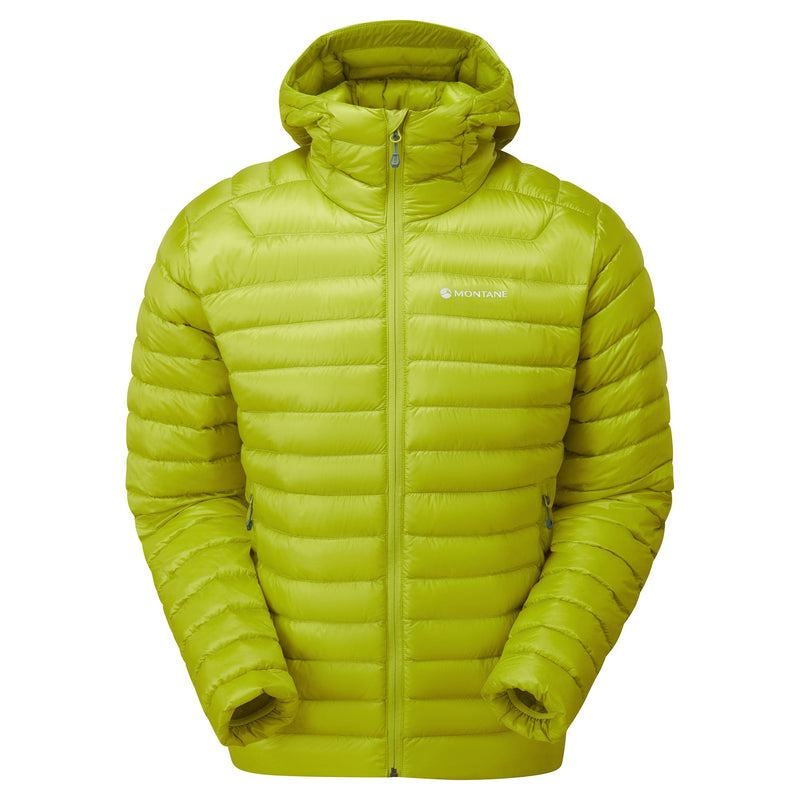 Green Montane Anti-Freeze Hooded Men\'s Down Jackets | GOI214DW