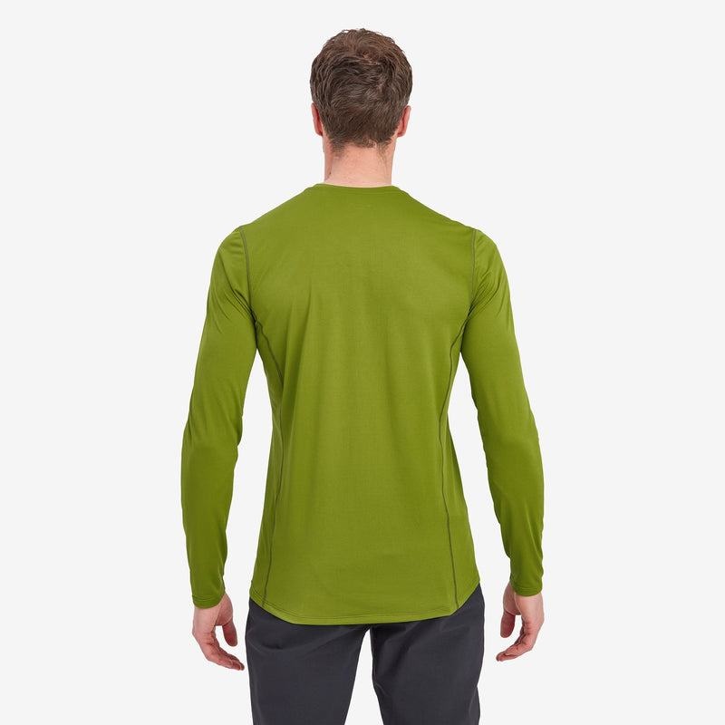 Green Montane Dart Lite Long Sleeve Men's T Shirts | MZN1616PG