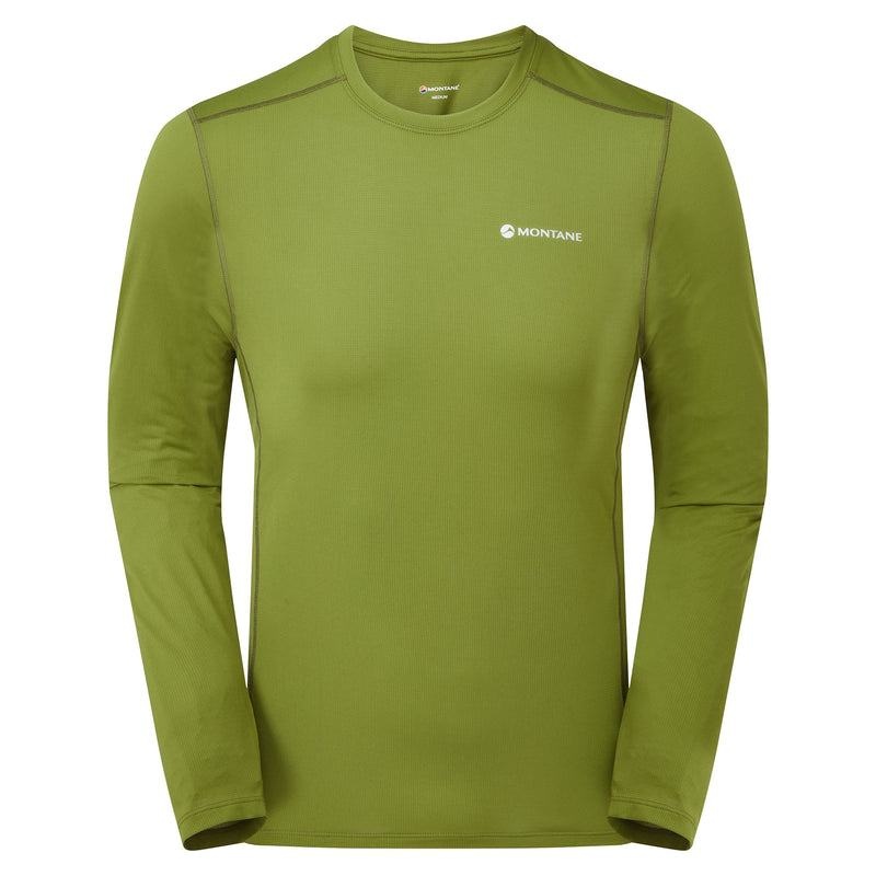 Green Montane Dart Lite Long Sleeve Men\'s T Shirts | MZN1616PG