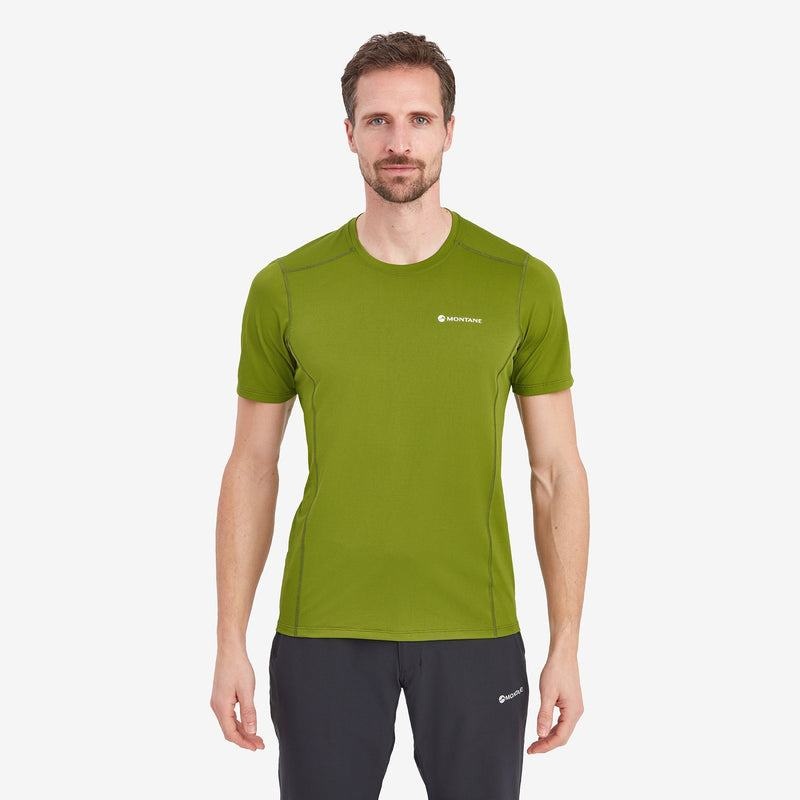 Green Montane Dart Lite Men's T Shirts | RUX2285GP