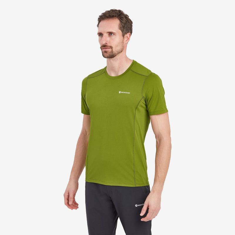 Green Montane Dart Lite Men's T Shirts | RUX2285GP