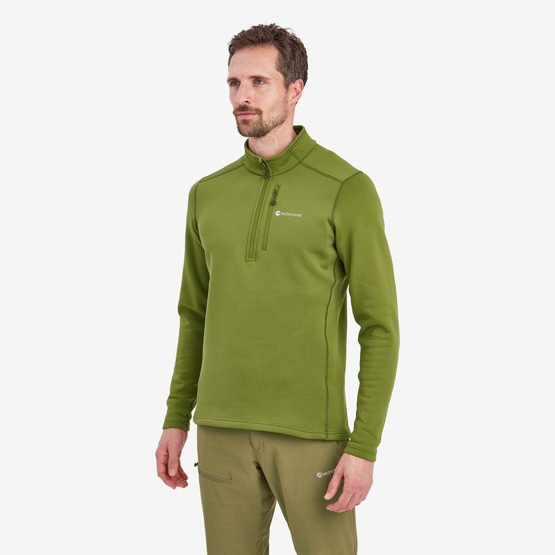 Green Montane Fury Zip Pull-On Men's Fleece | XOY8074HP