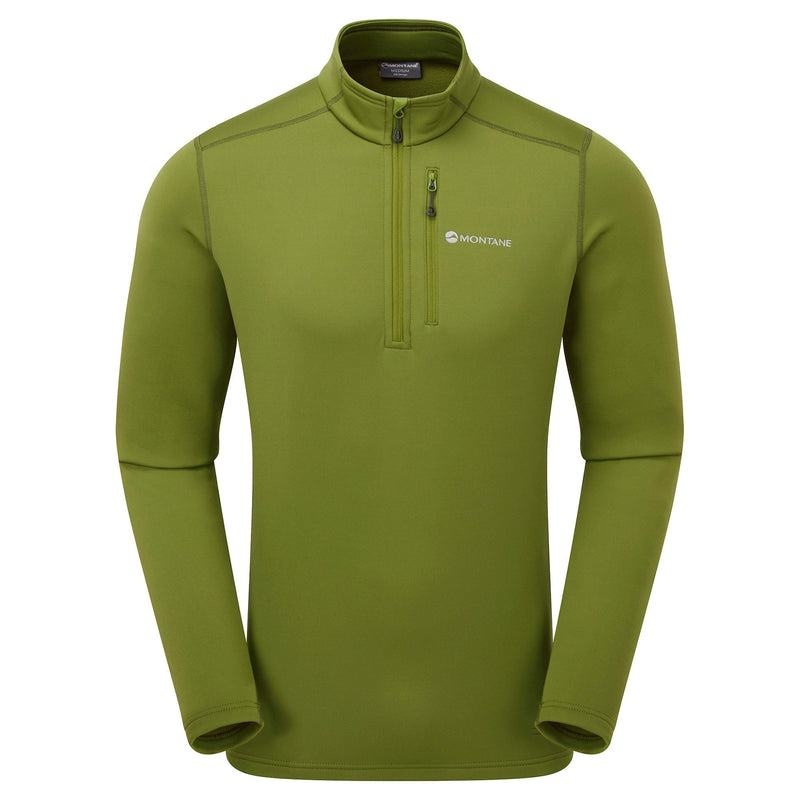 Green Montane Fury Zip Pull-On Men\'s Fleece | XOY8074HP