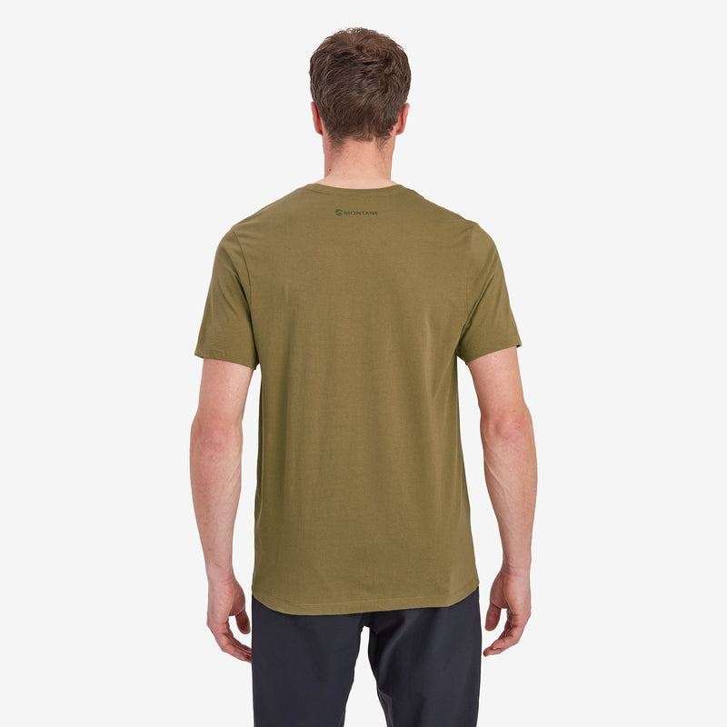 Green Montane Mono Logo Men's T Shirts | QVW8741AL