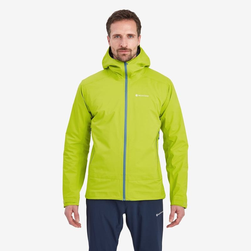 Green Montane Phase Lite Men's Waterproof Jackets | JQS3692NR