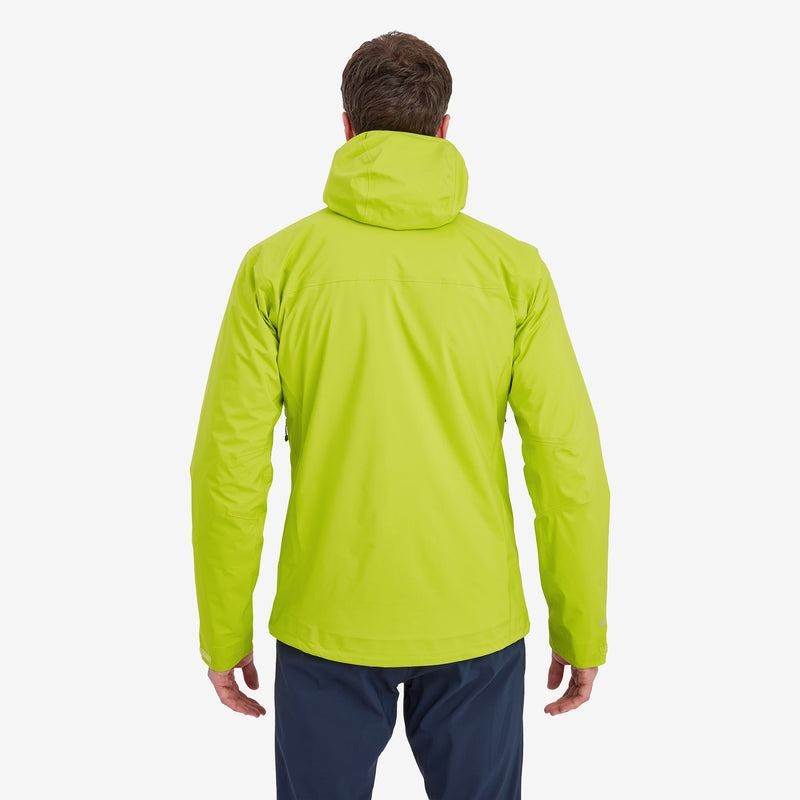 Green Montane Phase Lite Men's Waterproof Jackets | JQS3692NR