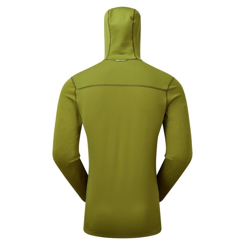 Green Montane Protium Lite Hooded Pull On Men's Fleece | QDE8722EC