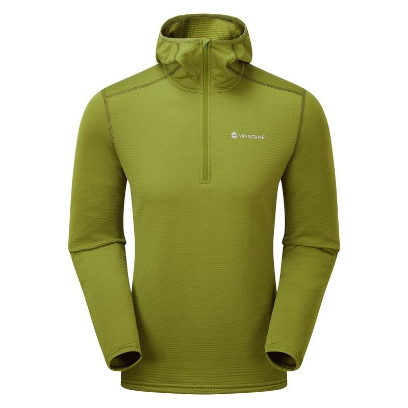 Green Montane Protium Lite Hooded Pull On Men\'s Fleece | QDE8722EC