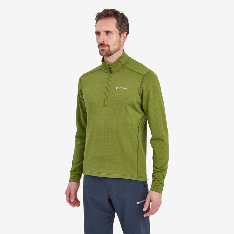 Green Montane Protium Pull On Men's Fleece | JMH4738XI